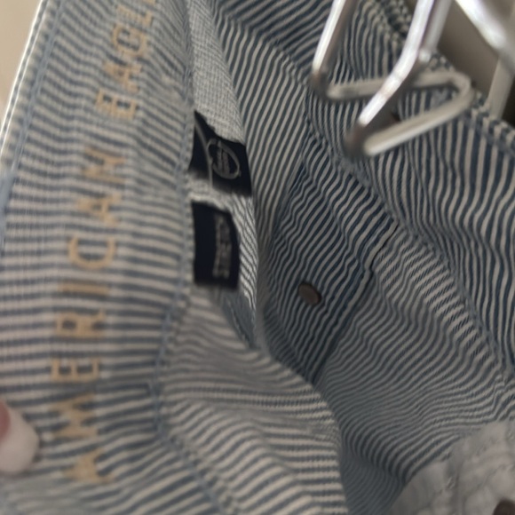 American Eagle Stretch preppy academic Striped Mini Skirt 12 - Picture 4 of 4